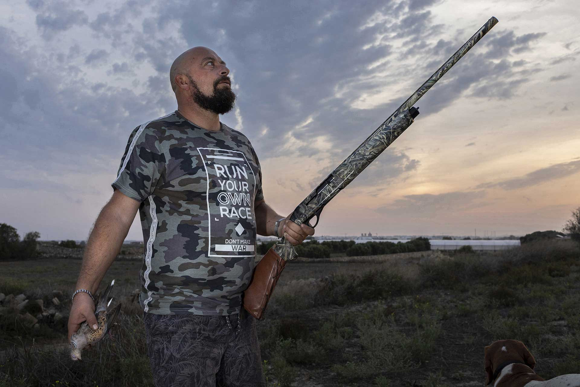 Traditional Maltese hunters
