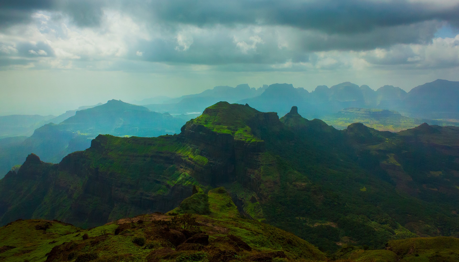 Ratangad fort as seen from Katrabai